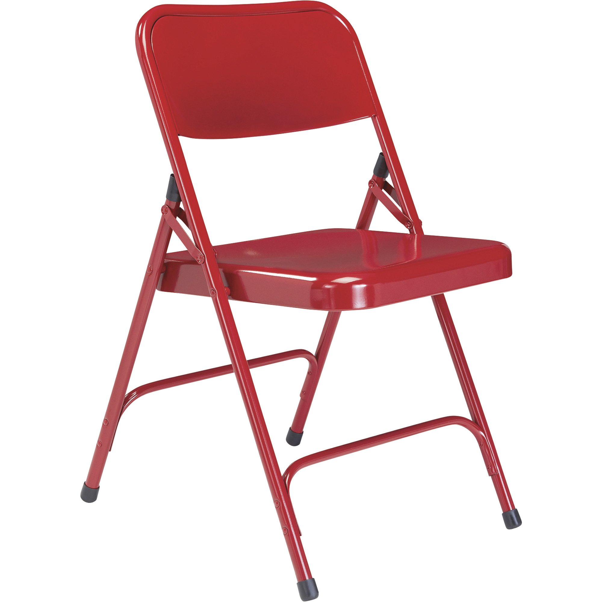 National Public Seating All Steel Folding Chairs — Set of 4
